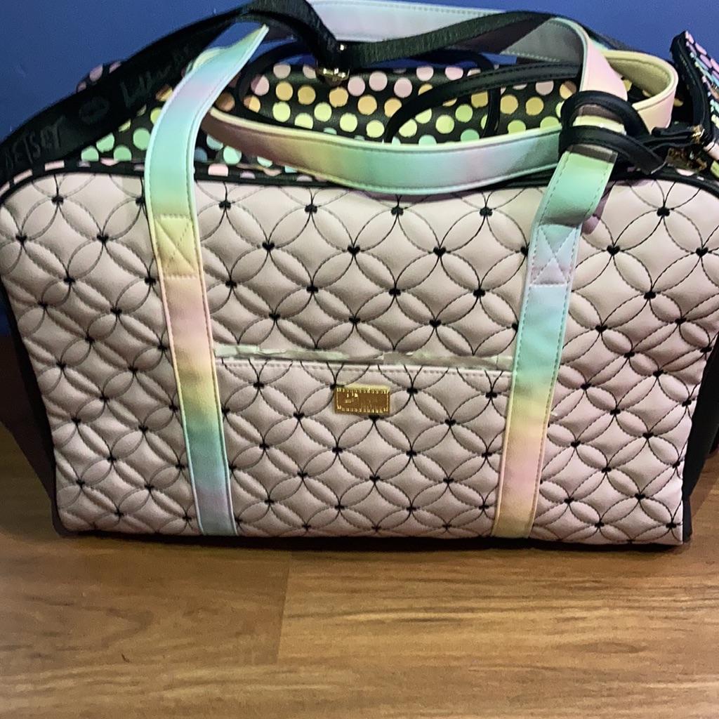 24hr Drop Betsey Johnson Duffle Weekender/Crossbody Combo Last 1